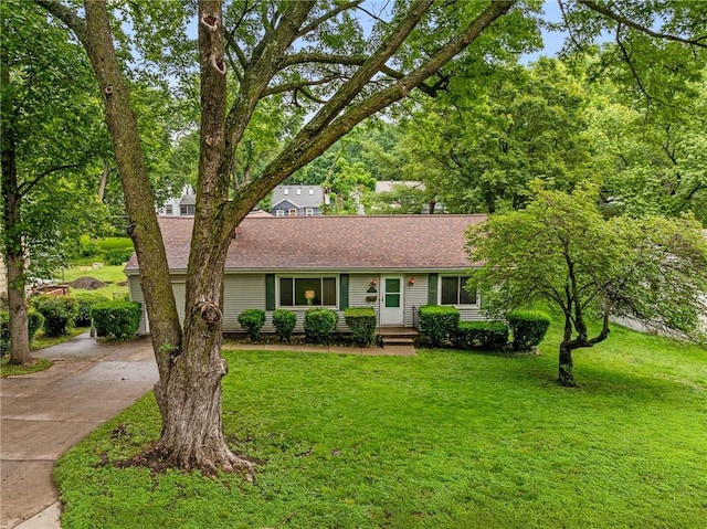 5347 Buena Vista St, Roeland Park, KS 66205 - single story home with driveway, a front lawn, and a shingled roof