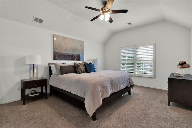5318 W 159th Ter, Overland Park, KS 66085 - carpeted bedroom featuring lofted ceiling, baseboards, and a ceiling fan