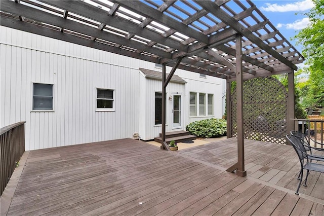 5318 W 159th Ter, Overland Park, KS 66085 - wooden deck with a pergola