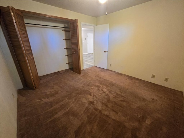 33295 Bethel Church Rd, Osawatomie, KS 66064 - unfurnished bedroom with carpet floors and a closet