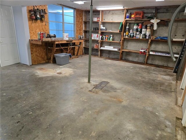 33295 Bethel Church Rd, Osawatomie, KS 66064 - below grade area with a workshop area