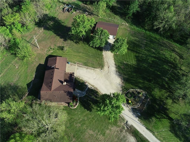 33295 Bethel Church Rd, Osawatomie, KS 66064 - aerial view of property and surrounding area featuring rural landscape