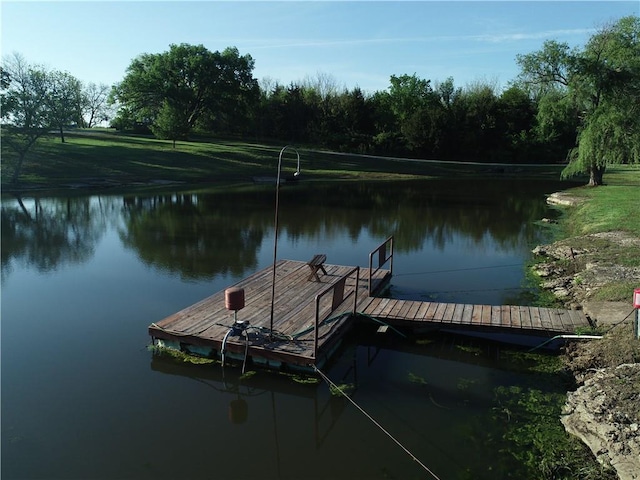 33295 Bethel Church Rd, Osawatomie, KS 66064 - dock area with a water view