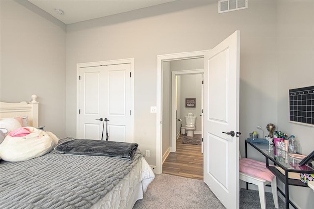 11410 Bluestem Dr, Kearney, MO 64060 - bedroom with carpet floors and a closet