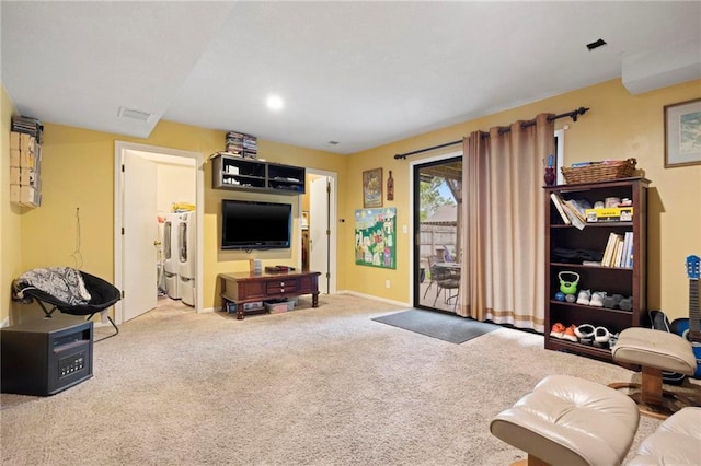 15328 W 81st St, Lenexa, KS 66219 - living room with carpet flooring, baseboards, and recessed lighting