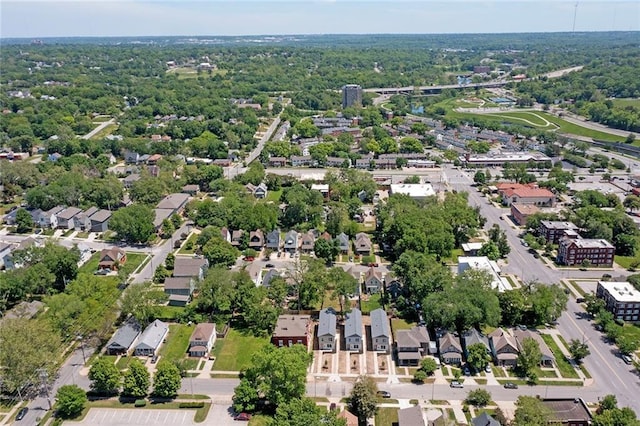 aerial view of residential area