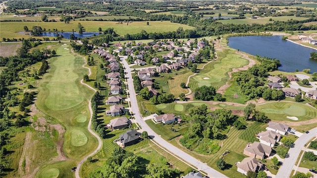 4301 N 141st St, Basehor, KS 66007 - view of property location featuring a large body of water, a golf course, and nearby suburban area