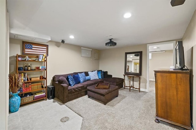 10319 W 92nd Pl, Overland Park, KS 66214 - living room with light carpet and recessed lighting