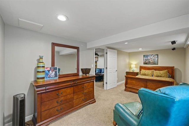 10319 W 92nd Pl, Overland Park, KS 66214 - bedroom featuring light carpet and recessed lighting