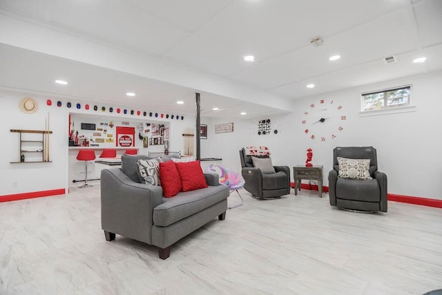 11506 Knox St, Overland Park, KS 66210 - living room featuring recessed lighting