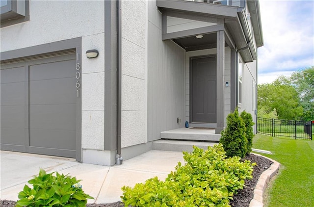 18061 W Hauser St, Overland Park, KS 66013 - doorway to property with a garage