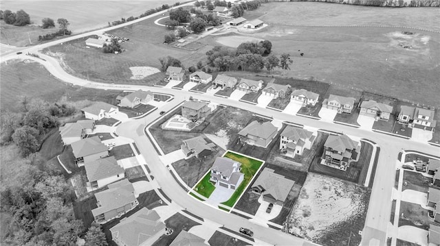 aerial overview of property's location featuring nearby suburban area and property boundaries highlighted