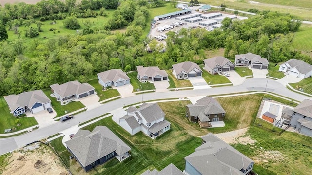 aerial view of residential area
