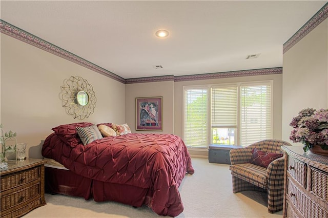5445 NE Northgate Xing, Lees Summit, MO 64064 - carpeted bedroom with ornamental molding
