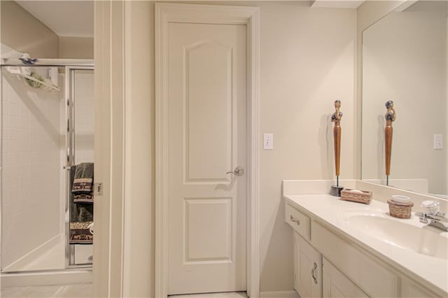 5445 NE Northgate Xing, Lees Summit, MO 64064 - bathroom featuring a shower stall and vanity