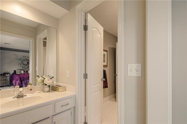 5445 NE Northgate Xing, Lees Summit, MO 64064 - bathroom featuring vanity and tile patterned floors