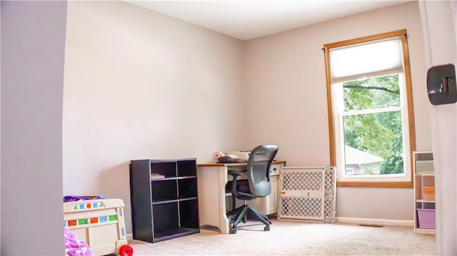 708 Cantebury Dr, Warrensburg, MO 64093 - home office featuring carpet floors and baseboards
