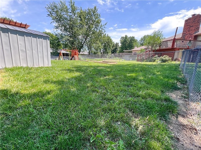 708 Cantebury Dr, Warrensburg, MO 64093 - view of yard with a playground
