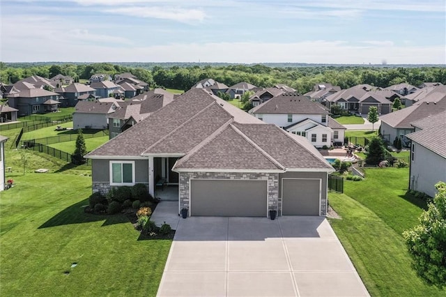 4713 NE Saratoga Ct, Lees Summit, MO 64064 - aerial view of residential area