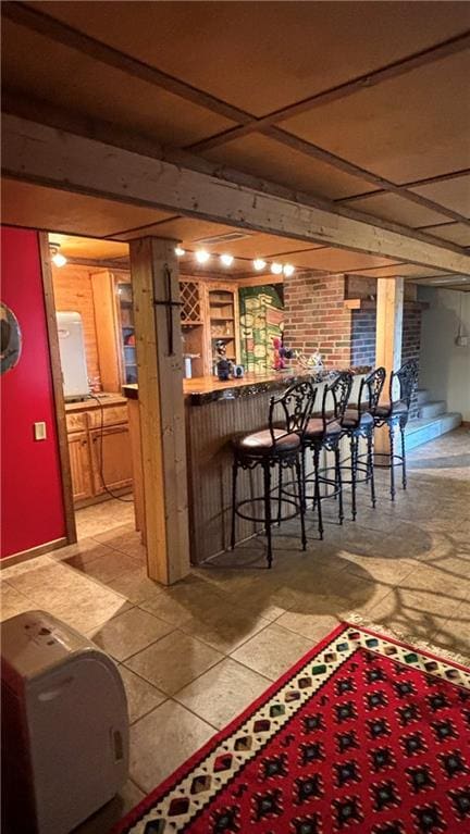 view of indoor dry bar