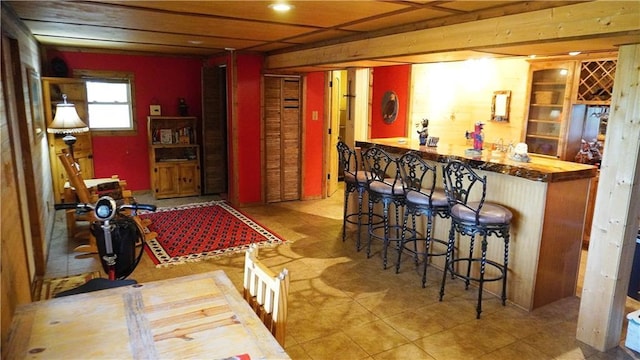 25996 Arrowhead Rd, Hermitage, MO 65668 - indoor dry bar featuring tile patterned flooring