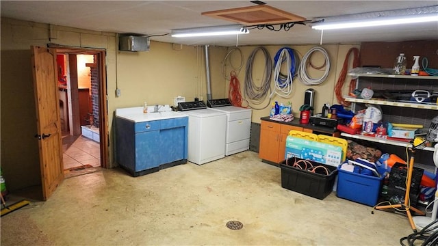 25996 Arrowhead Rd, Hermitage, MO 65668 - below grade area with separate washer and dryer