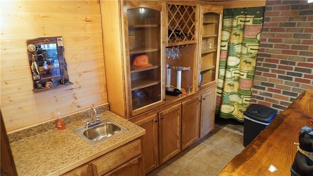 25996 Arrowhead Rd, Hermitage, MO 65668 - indoor wet bar with light tile patterned flooring