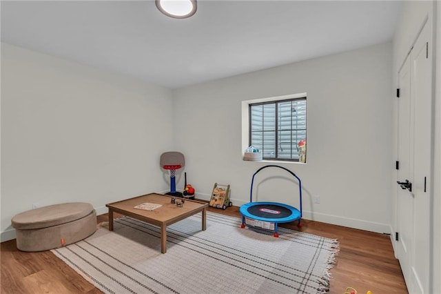 21851 179th St, Tonganoxie, KS 66086 - rec room featuring wood finished floors