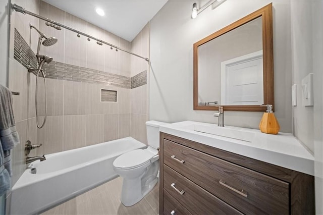 5645 Legler St, Shawnee, KS 66217 - bathroom featuring vanity and tub / shower combination