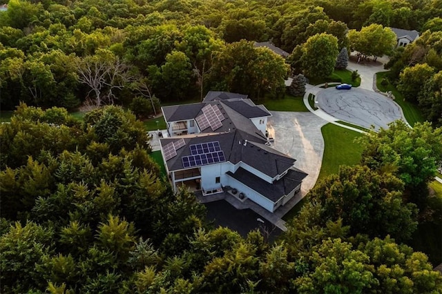 5645 Legler St, Shawnee, KS 66217 - view from above of property featuring a forest