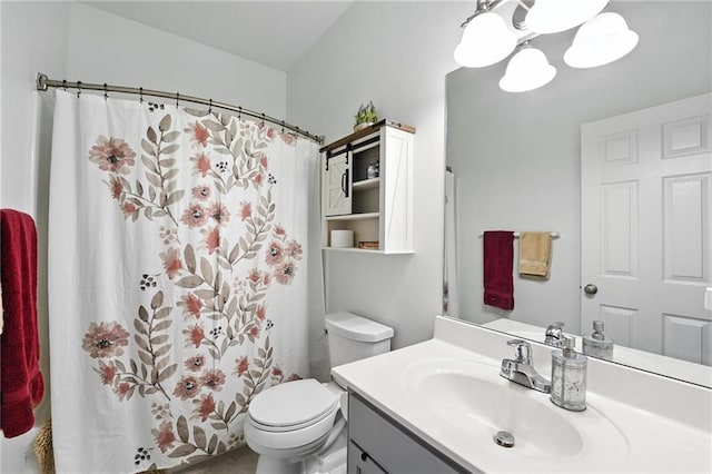 19978 Palisade St, Spring Hill, KS 66083 - full bath featuring vanity, a chandelier, and a shower with shower curtain