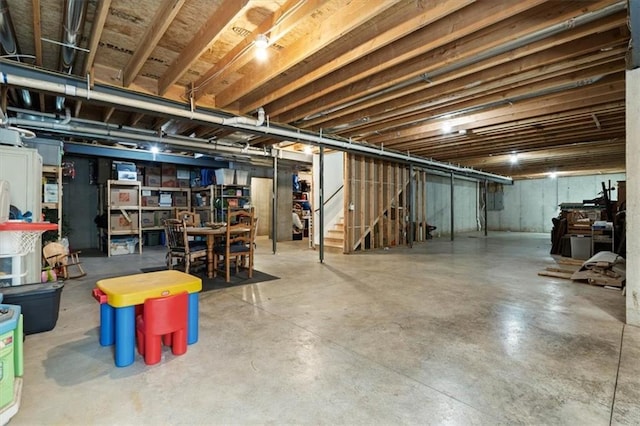 30307 Woodland Dr, Pleasant Hill, MO 64080 - unfinished below grade area with stairs