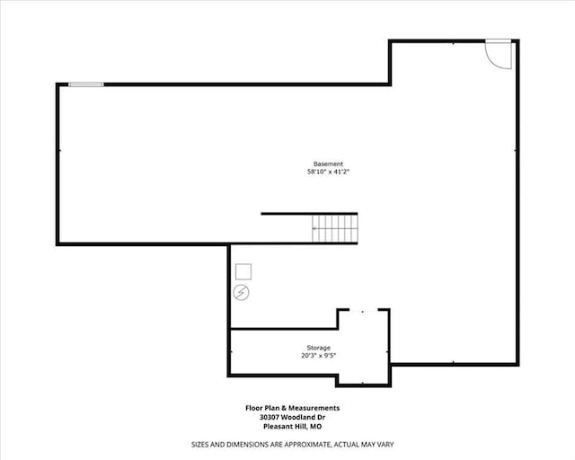 30307 Woodland Dr, Pleasant Hill, MO 64080 - property floor plan