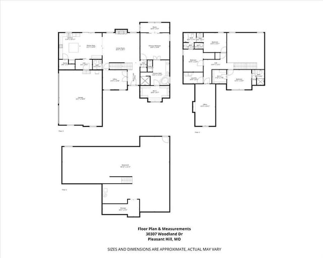 30307 Woodland Dr, Pleasant Hill, MO 64080 - property floor plan