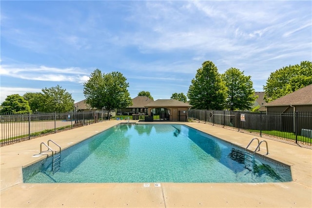803 Crestridge Dr, Kearney, MO 64060 - community pool with a patio and a gazebo