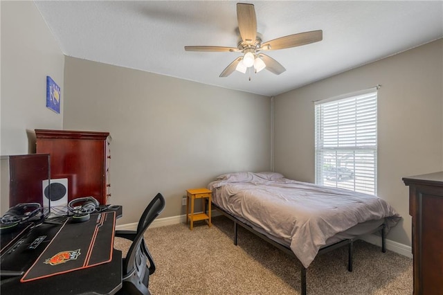 803 Crestridge Dr, Kearney, MO 64060 - carpeted bedroom with baseboards and ceiling fan