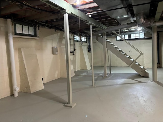 2702 Faraon St, Saint Joseph, MO 64501 - basement with electric panel and stairway