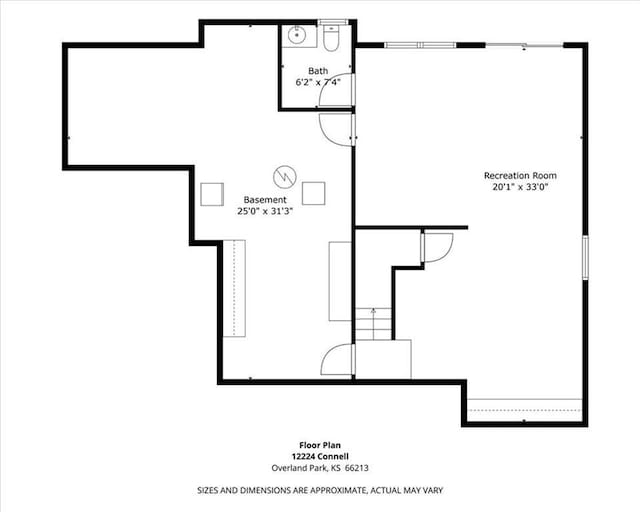 12224 Connell Dr, Overland Park, KS 66213 - view of property floor plan