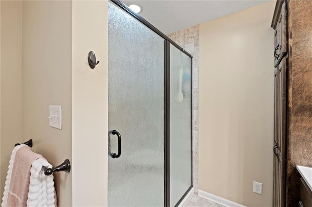 13223 Gammon Rd, Lees Summit, MO 64086 - full bathroom with a stall shower and vanity