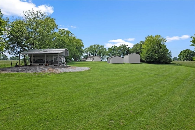 13223 Gammon Rd, Lees Summit, MO 64086 - view of grassy yard featuring an outbuilding