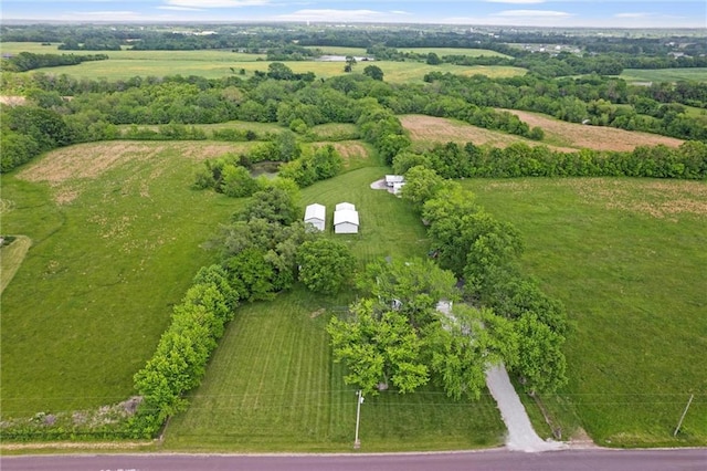 13223 Gammon Rd, Lees Summit, MO 64086 - aerial view of property and surrounding area with rural landscape