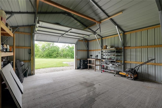 13223 Gammon Rd, Lees Summit, MO 64086 - garage with metal wall