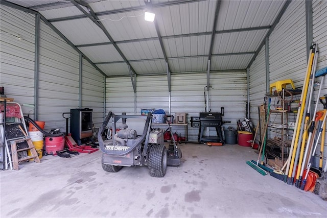 13223 Gammon Rd, Lees Summit, MO 64086 - garage with metal wall