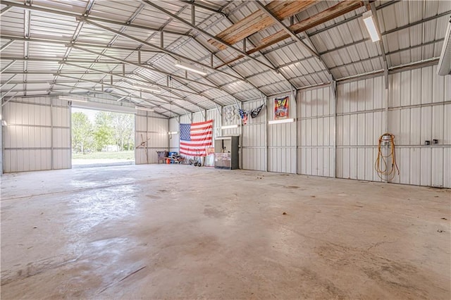 549 N Linn Valley Dr, Linn Valley, KS 66040 - garage featuring metal wall