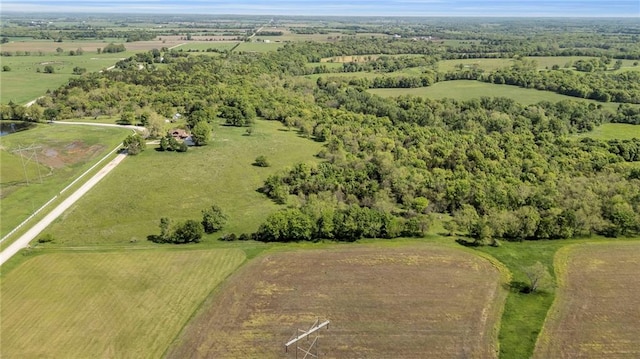 aerial view of property and surrounding area with rural landscape