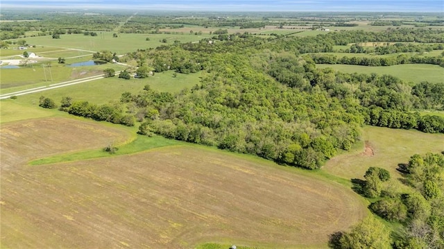 aerial view of sparsely populated area