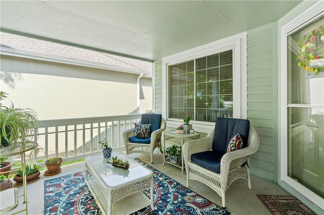 view of patio / terrace with a porch
