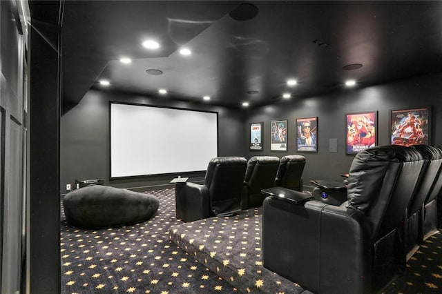 2807 W 50th Ter, Westwood, KS 66205 - cinema featuring carpet floors and recessed lighting