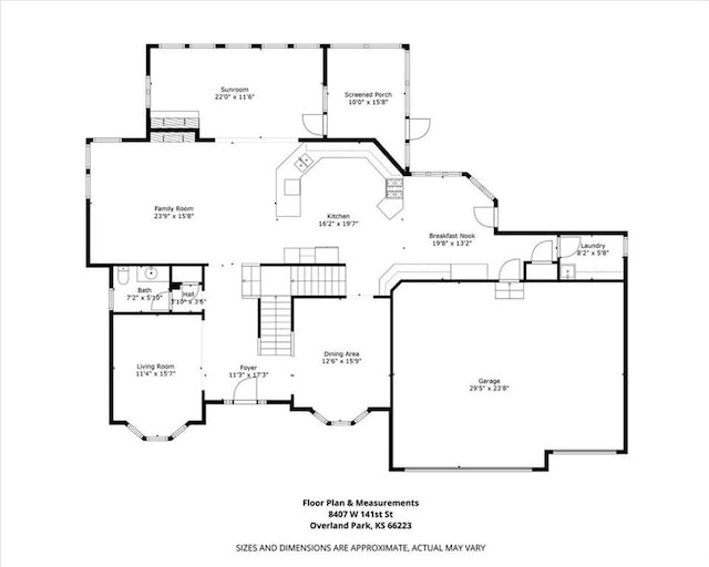 8407 W 141st St, Overland Park, KS 66223 - home floor plan