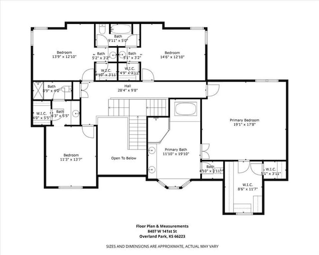 8407 W 141st St, Overland Park, KS 66223 - property floor plan